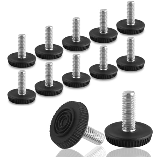 M6 Thread Furniture Feet Levelers, 12 PCS Adjustable Furniture Feet - size: M6