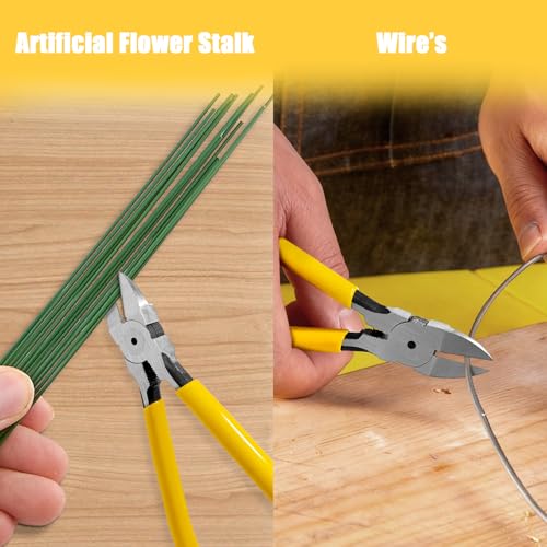 Wire's Cutting Diagonals Cutting Pliers - Flushes Cutter's, Small Cutterr Snips,Flushes Pliers, Wire's Cutterr for Crafting, Jewelry Making, Soft Copper Wire, Floral. ect. (6 inch) - size: 6 Inch