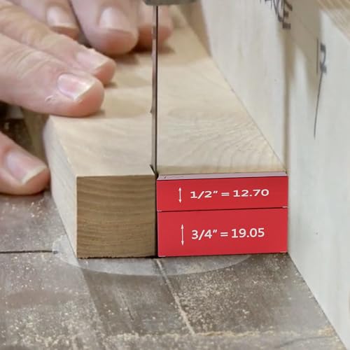 Setup Blocks Height Gauge Set, Height Master, 17pcs Precision Aluminum Setup Bars for Router and Table Saw Accessories Woodworking Set Up, 1/32" High Precision Fast Height Marked Bars,MG-049R