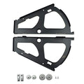 Shoes Drawer Cabinet Hinges, Stainless Steel, 2pcs - color: Black, size: 1 Layers