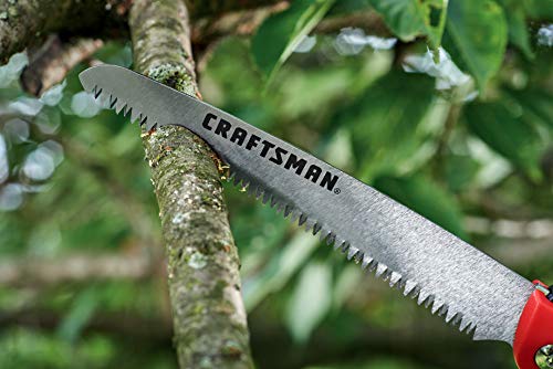 CRAFTSMAN Folding Hand Saw, 8 in. Blade, Compact Design, for Camping, Pruning, Cutting Wood, Branches or Brush - style: Folding Pruning Saw