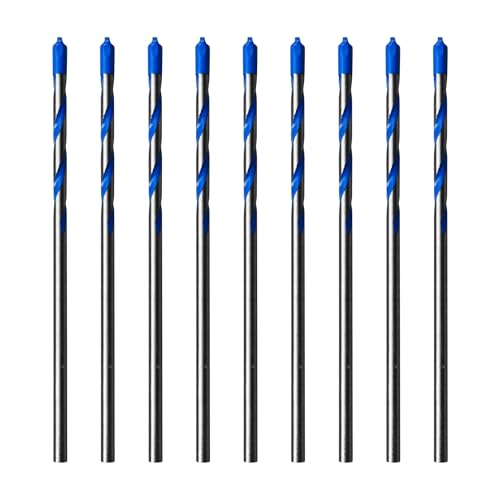 10PCS 1/8" Solid Carbide Drill Bit Set, Masonry Drill Bits, Concrete Drill Bits for Glass, Tile, Brick, Cement, Plastic, Wood - size: 1/8"-10PCS