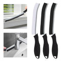 TQRR 3Pcs Hard Bristle Crevice Cleaning Brush-Thin Grout Scrub Brush - color: Black