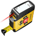 ACPOTEL Digital Laser Tape Measure, 131ft Laser & 16ft Tape | Real-Time Display, 6 Units, Distance/Area/Volume/Midpoint, 20-Value Memory, Rechargeable, Measuring Tape for Pro & DIY Use - color: Warm Yellow