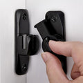 Black Barn Door Latches,90/180 Degree Gate Lock_B - color: Black