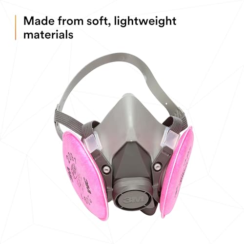 3M Half Facepiece Reusable Respirator Assembly Kit 6391, Large, 1 Kit