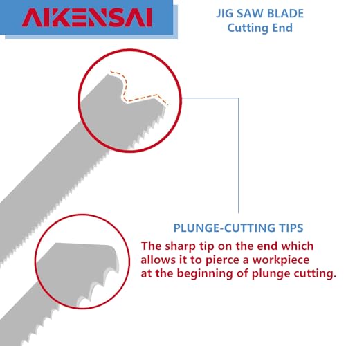 30-Piece Jigsaw Blades Set T Shank Assorted Jig Saw Blade Mix Kit