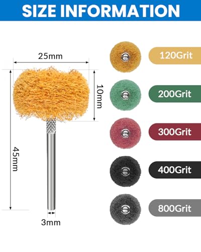 100Pcs Abrasive Buffing Wheels, 1 Inch Alumina Polishing Wheel - style: 100PCS-Buffing Wheels