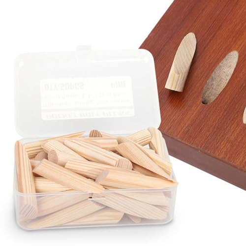 50Pcs Pocket Hole Plugs, 3/8 Inch Pine Wood Screw Hole Plugs