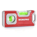 WORKPRO 4-1/2 Inch Mini Magnetic Pocket Level, Aluminum Alloy, Red - color: Red