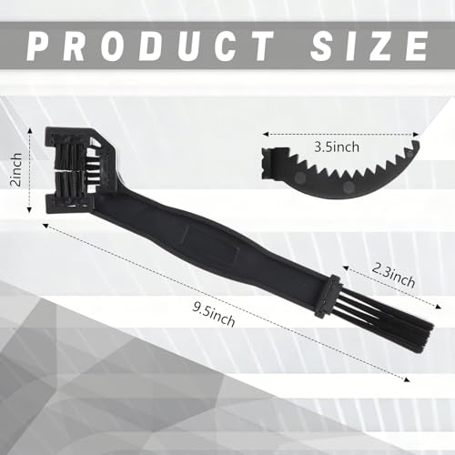 2 Set Bike Motorcycle Chain Cleaning Tool Set 2 Pack Detachable Motorcycle Chain Brush Washer with Scrubbing Brush Reusable Cleaning Kit for Bicycle, Mtb, Road Bike Maintenance