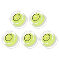 5pcs Small Circular Bubble Spirit Levels - [10mm Diameter 6mm Thickness] Mini Round RV Level Leveling Tools for Travel Trailer Turntable Camera, Lime - color: Lime, size: 10mm x 6mm