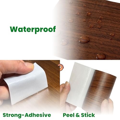 ECOHomes Wood Grain Repair Tape (Dark Walnut, 4 Inch x 15 Feet) - color: Dark Walnut, size: 4 Inch By 15 Ft