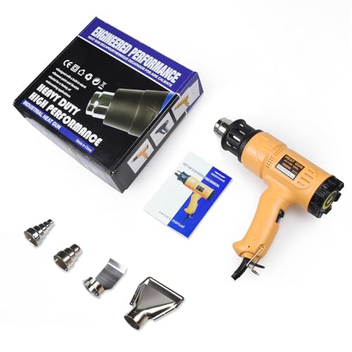 SEEKONE 1800W Heat Gun Variable Temp 122℉-1202℉ for Crafts, Shrink Wrap