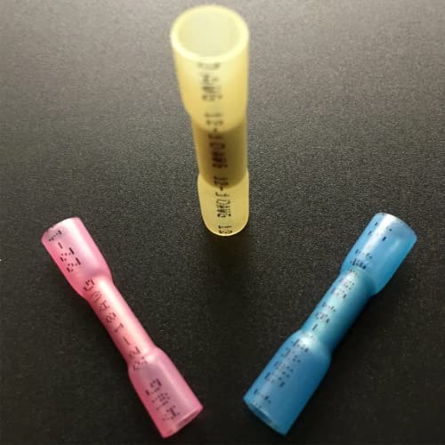 200pcs Heat Shrink Butt Connectors for Electrical Wiring