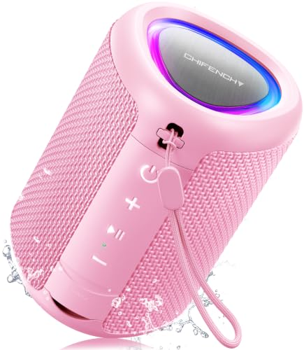 Portable Bluetooth Speaker Beach Essentials: IPX5 Waterproof for Outdoor - color: Pink