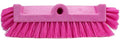 SPARTA 40422EC26 Floor Scrub Brush Head, Multi-Level, Dual Surface Plastic Block with Side Bristles, Crimped Polyester, Threaded Handle Hole, Ideal for Wide and Tight Spaces, BPA Free, 12 Inches, Pink - color: Pink