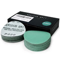 Serious Grit - 3-Inch P220 Grit Hook & Loop Sanding Discs - 50 Pack | For Woodturning, Drill Sanders, & More - No-Hole Heavy-Duty Hook & Loop Wet/Dry Film Sandpaper for Wood, Auto Body & Metal - style: 220 Grit