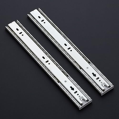 Ravinte Silver Soft Close Drawer Slides 14 Inch 1 Pairs 2 Pack - color: Silver, size: 14 Inch