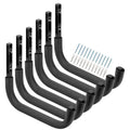 Heavy Duty Garage Storage Hooks, 12.4 Inch Ladder Storage Hanger, Wall Mount Utility Hook for Outdoor Indoor Organizer Folding Chairs, Bike, Tools, Water Pipes - size: 9.8inch x 12.7inch