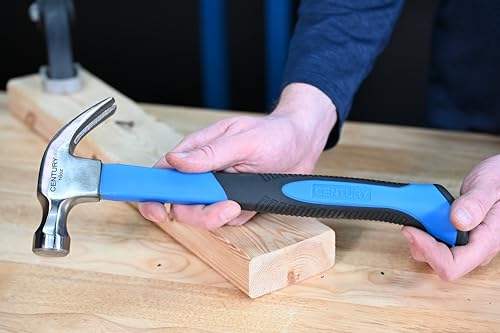 Century Drill & Tool 72234 Fiberglass Hammer, 16 oz., Claw Style: Curved - size: 16-ounce Curved