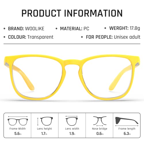 Stylish Safety Glasses, Clear Anti-Fog Anti-Scratch Protective Glasses For Men And Women - color: Lemon Yellow