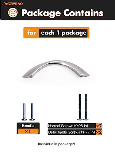 20 Pack Brushed Nickel Cabinet Pulls 3 Inch Arch Twisted Silver Handles Drawer Kitchen Cupboard Bathroom Dresser Cabinet Hardware Zinc Alloy - color: Brushed Nickel, size: 3 Inch Hole Centers