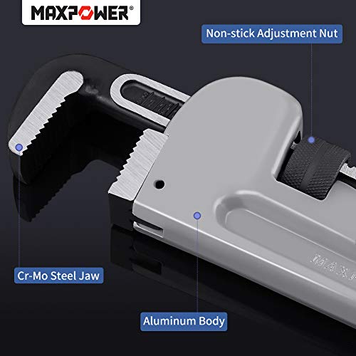 MAXPOWER 24 inch Pipe Wrench, 3 inch Jaw Opening - size: 24-inch, style: Straight Pipe Wrench