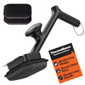ThermoMaven Bristle-Free BBQ Grill Brush - No Wire Risk Steam Cleaner Removes Burnt Grease Fast - 17" Cool-Touch Handle, Scraper & 3 Replaceable Heads for Gas, Charcoal & Cast Iron - size: Black 3pcs-Small
