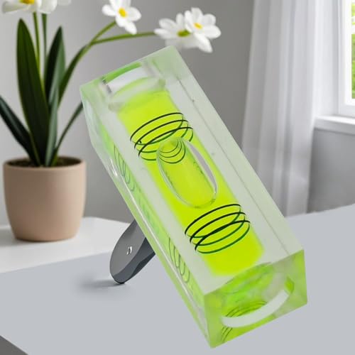 High precision mini level bubble, double line small bubble, three line flat ball, household level ruler can be turned 180 degrees (Non-magnetic, 44 * 15 * 15mm（4PCS)) - size: 44*15*15mm（4PCS)