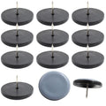 12pcs 1-1/2" Nail on Furniture Glides Sliders for Wooden Furniture, Furniture Sliders Pads Teflon Furniture Glides Chair Leg Pads Floor Protectors PTFE Moving Furniture Glides - size: 1.5"-12pcs