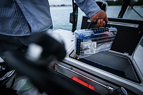 Plano Guide Series 3700 Field Box Waterproof Case, Blue, Large, Waterproof Dry Box with Wrist Strap for Boat, Kayak, and Camping, Outdoor Gear Storage, One Size - style: 3700