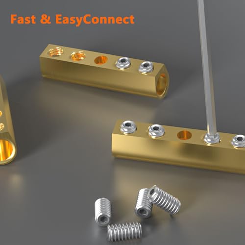 GKG 10PCS 6-10 AWG 6 8 10 AWG Gauge Screw Quick Wire Connectors Nut Kit