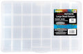 The Beadery - Large Bead Keeper Storage Box, 32 Compartment - 2176 - size: 13.75 x 8.625 x 1.375 inches