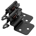 30 Pack (15 Pairs) 3/8" Inset Self Closing Cabinet Hinges Matte Black - color: Matte Black, size: 30 Pack (15 Pairs)