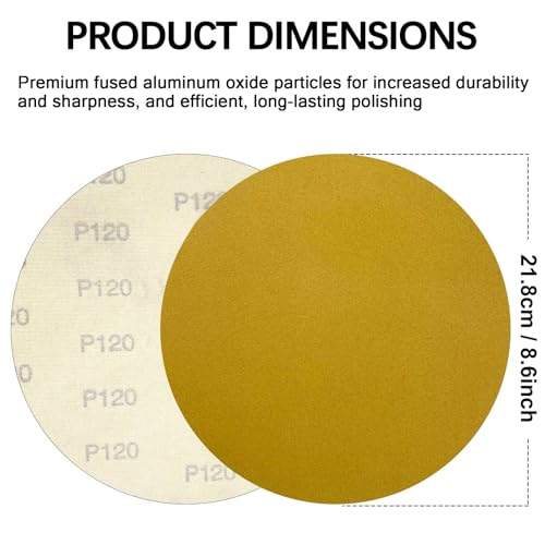 9 Inch Drywall Sanding Discs 120 Grit Set - size: 9 Inch 120 Grit Sanding Discs