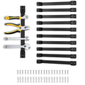 12" Magnetic Tool Holder, 10 Pack PVC-Coated Heavy Duty for Garage - style: 12IN-10 PACK