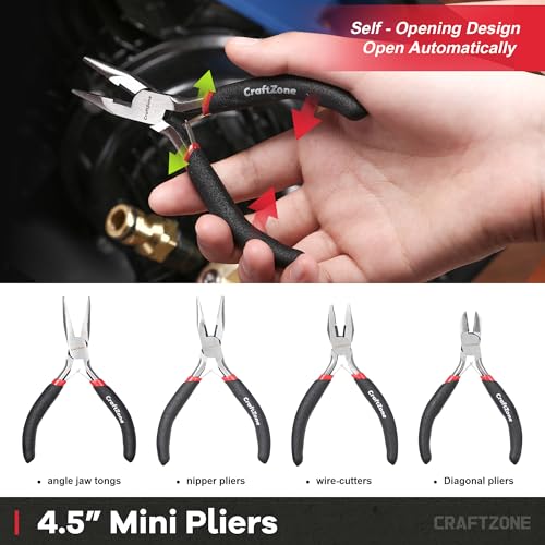 10PC Pliers and Wrench Set with Storage Rack – Includes Channel Lock | Long Needle Nose | Diagonal Cutter | Groove Joint | Linesman & Mini Plier, Carbon Steel Tool Kit for DIY and Home a Gift for Man - size: 10pc