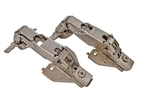 165 Degree Soft Close Cabinet Hinges 2 Pack, Face Frame Lazy Susan Corner Cabinet Hinges for Cabinet Frame to Door Connection, Kitchen Cabinet Hardware - size: 165 degrees