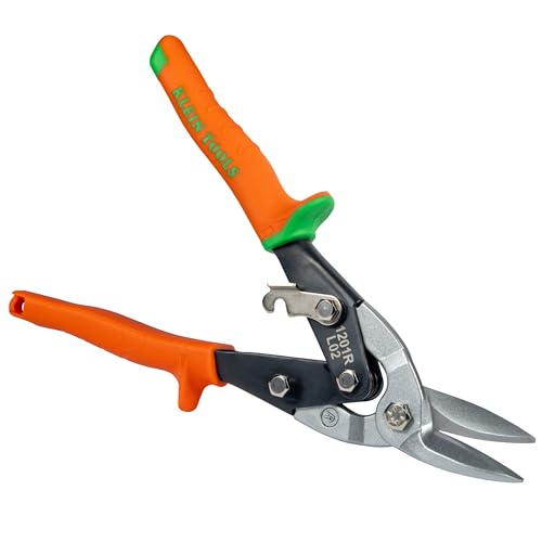 Klein Tools 1201R Metal Shears, Aviation Snips, Right Curvature - style: Right-Cutting