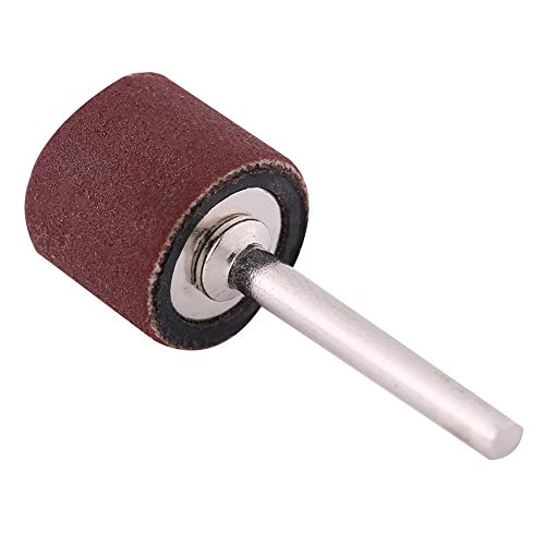Premium #600 Grit Drum Sanding Sandpaper Bands Sleeves with Mandrel for Professional Woodworking and Craft Polishing Kit, Multifunctional Accessory (Large Sandpaper Circle 320 - size: Large sandpaper circle 320 mesh