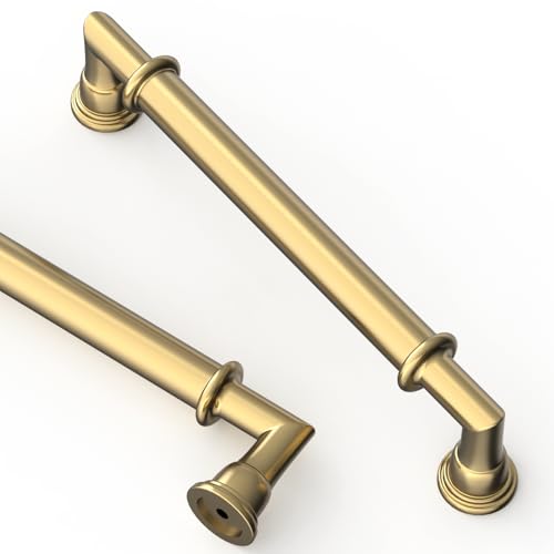Asidrama 10 Pack 5 Inch(128mm) Champagne Bronze Kitchen Cabinet Handles, Champagne Cabinet Pulls Kitchen Cabinet Hardware for Cupboard Drawer - color: Champagne Bronze, size: 5" Hole Center