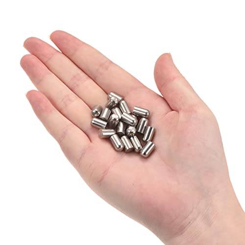 uxcell 5x10mm Dowel Pins, 5pcs 304 Stainless Steel Round Head Flat Chamfered End Dowel Pin Bunk Bed Pins Shelf Pegs Support Shelves Fasten Elements - size: 5x10mm