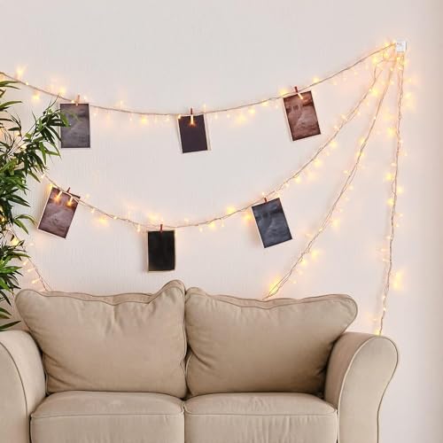 110Pcs Cable Clips with Adhesive Tapes, Wire Holder Organizer Cord Management for Car, Office and Home by AGPTEK - Clear | Wire Management for Car, Office, and Home, Decoration Fairy Light Sticky Hooks