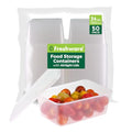 Freshware Food Storage Containers [50 Set] 34 oz Plastic Deli Containers with Lids, Slime, Soup, Meal Prep Containers, BPA Free, Stackable, Leakproof, Microwave, Dishwasher and Freezer Safe - color: Clear, size: 34 oz - 50 Set
