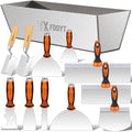 Drywall Knife Set, 12Pcs Drywall Tools Kit with Mud Pan