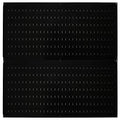 Wall Control Pegboard Rack Horizontal Metal Pegboard Garage Tool Storage Pack - Two 32-Inch Wide x 16-Inch Tall Easy To Install Peg Boards (Black) - color: Black
