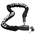 Titanker Bike Chain Lock with Keys, 3.3 Feet Security Heavy Duty Anti-Theft Bicycle Chain Locks for Bike, Motorcycle, Bicycle, Door, Gate, Fence, Grill (6mm, 8mm, 10mm Thick Chain) - color: Black-10mm Chain