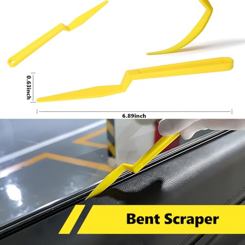 Vinyl Wrap Tool Kit with 2000W Heat Gun, Window Tint & PPF Tools - color: yellow&black