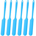 Gartful 6PCS Silicone Spatula Sticks, Non-Stick Epoxy Resin Mixing Sticks Scraper Tools, Reusable Stirring Rods for Resin, Paint, Waxing, Liquid, Arts Crafts Supplies, Facial Mask, Blue - color: Blue, size: Large